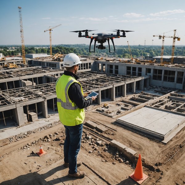 Comment les drones peuvent-ils être utilisés pour les inspections de sécurité sur les chantiers de construction ?
